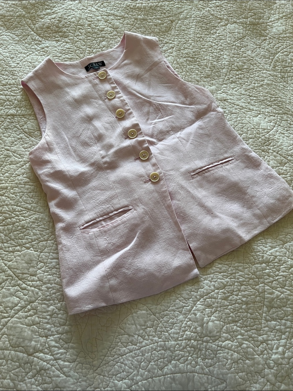 J. Crew Linen Vest